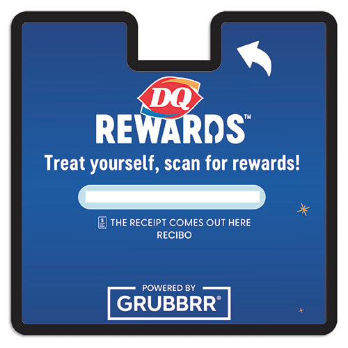 Kiosk Receipt Decal for DQ (Dairy Queen) Kiosks