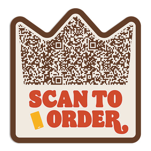 BK (Burger King) "Scan to Order" Decals