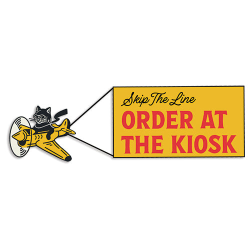 Kiosk Window/Wall Decal for Kitty Hawk Kiosks
