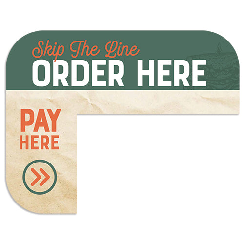 Kiosk "Order Here" Sign for McAlister's Deli Kiosks