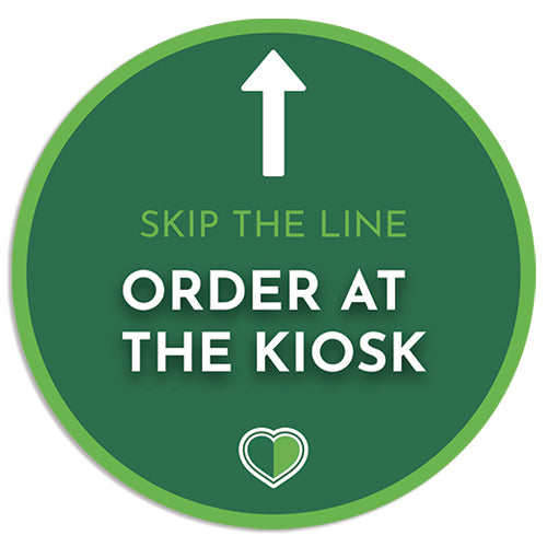 Kiosk "Order at the Kiosk" Floor Decal for Mr. Pickle's