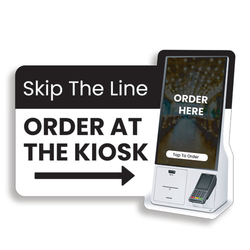 Kiosk "order at the kiosk" Window/Wall Decal - Standard