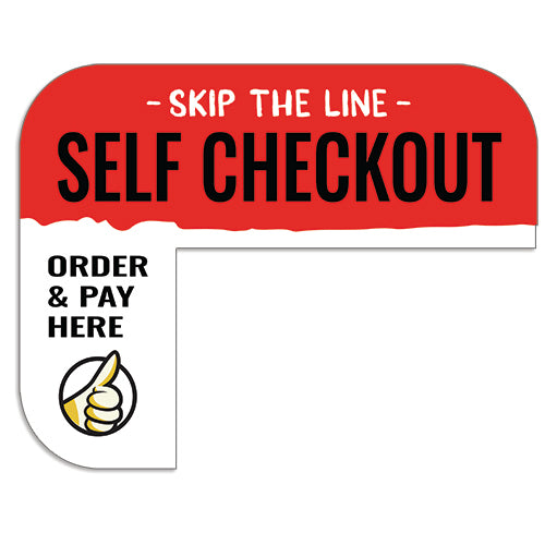 Kiosk "Order Here" Sign for PDQ "People Dedicated to Quality" Kiosks