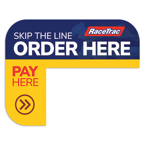 Kiosk "Order Here" Sign for Race Trac Kiosks