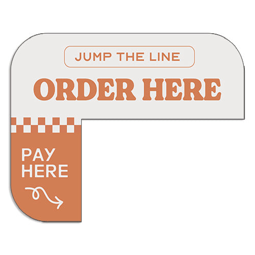 Kiosk "Order Here" Sign for Tiki Taco Kiosks (Copy)
