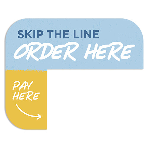 Kiosk "Order Here" Sign for Tortas Frontera Kiosks