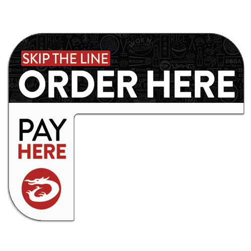 Kiosk "Order Here" Sign for Bento Asian Kitchen Kiosks