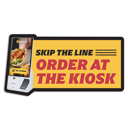 Kiosk Window/Wall Decal for Carl's Jr. Kiosks