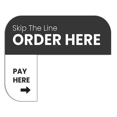 Kiosk "Skip the Line" Kiosk Sign - Standard