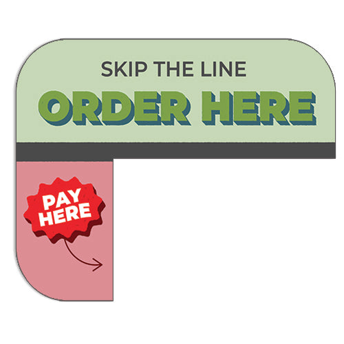 Kiosk "Order Here" Sign for Chilis Grille & Bar Kiosks