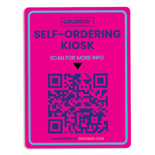 Grubbrr Self-Ordering Kiosk Decals