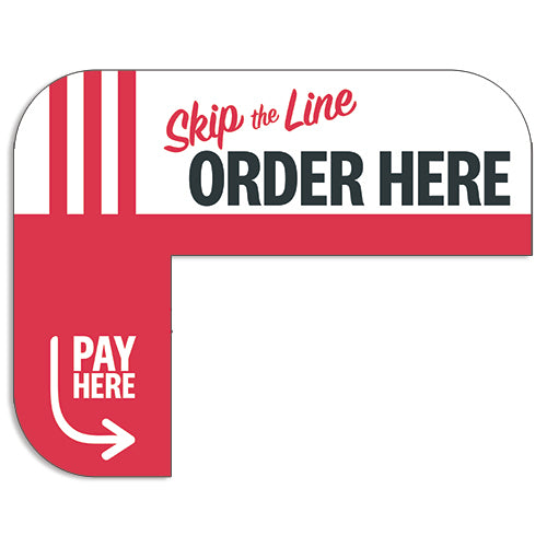 Kiosk "Order Here" Sign for KFC Kiosks