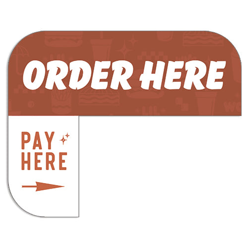 Kiosk "Order Here" Sign for Lil Woody's Kiosks