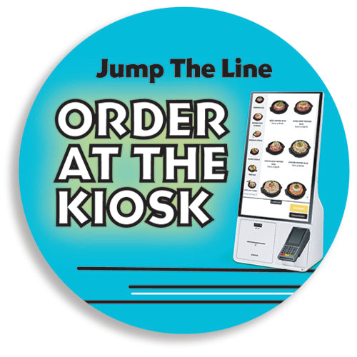 Kiosk "Order at the Kiosk" Floor Decal - LARGE