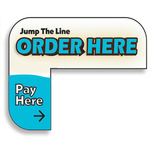 Kiosk "Jump the Line" Kiosk Sign