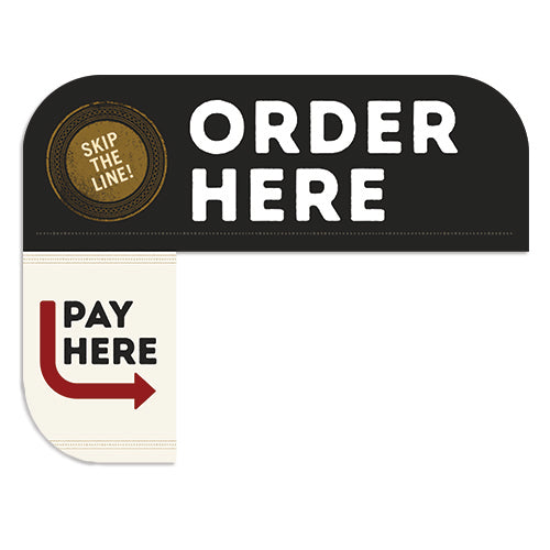 Kiosk "Order Here" Sign for Outback Steakhouse Kiosks