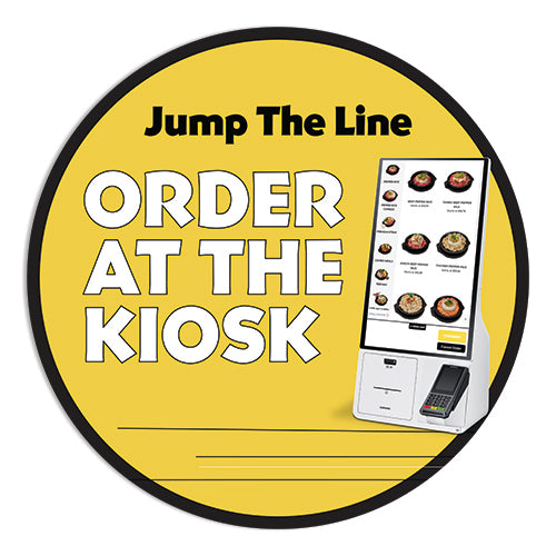 Kiosk "Order at the Kiosk" Floor Decal for Pepper Lunch