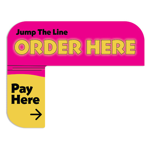 Kiosk "Order Here" Sign for Pepper Lunch Kiosks