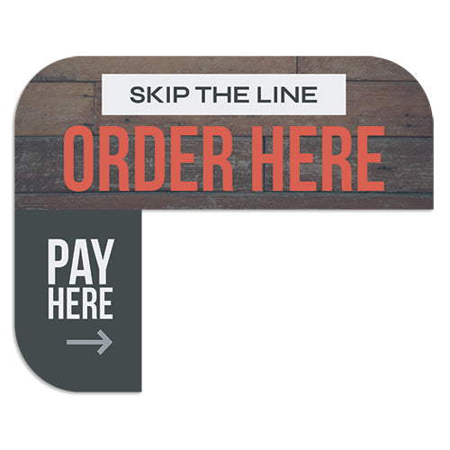 Kiosk "Order Here" Sign for Ray's BBQ Shack Kiosks