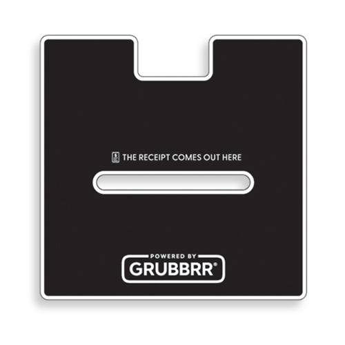Kiosk "receipt comes out here" Decal - Standard