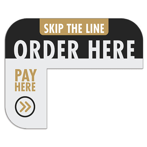 Kiosk "Order Here" Sign for Wayback Burgers Kiosks
